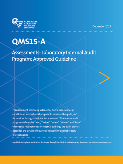 Assessments: Laboratory Internal Audit Program, 1st Edition