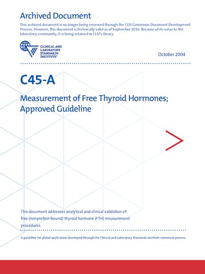 Measurement of Free Thyroid Hormones, 1st Edition