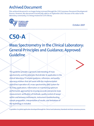 Mass Spectrometry in the Clinical Laboratory: General Principles and Guidance, 1st Edition