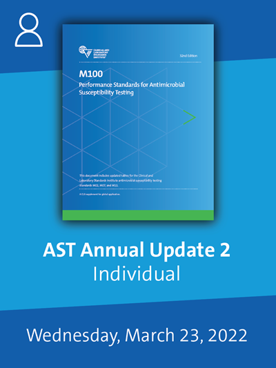 CLSI 2022 AST Webinar: M100-Ed32 Updates