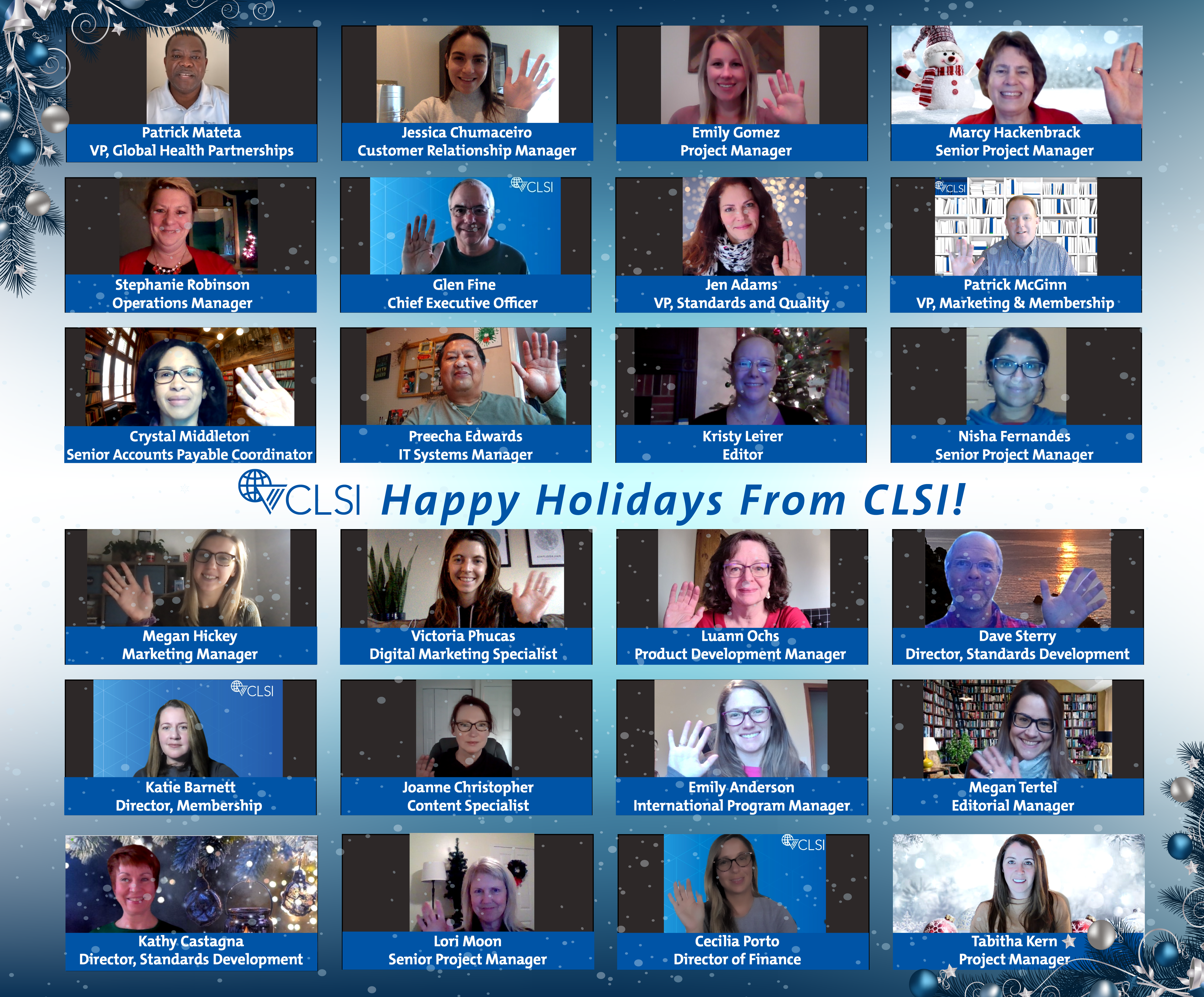 CLSI Staff Holiday Card