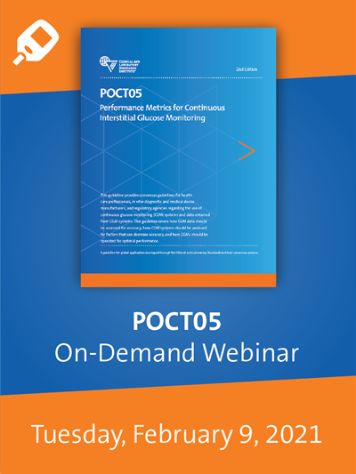 Performance Metrics for Continuous Interstitial Glucose Monitoring Webinar